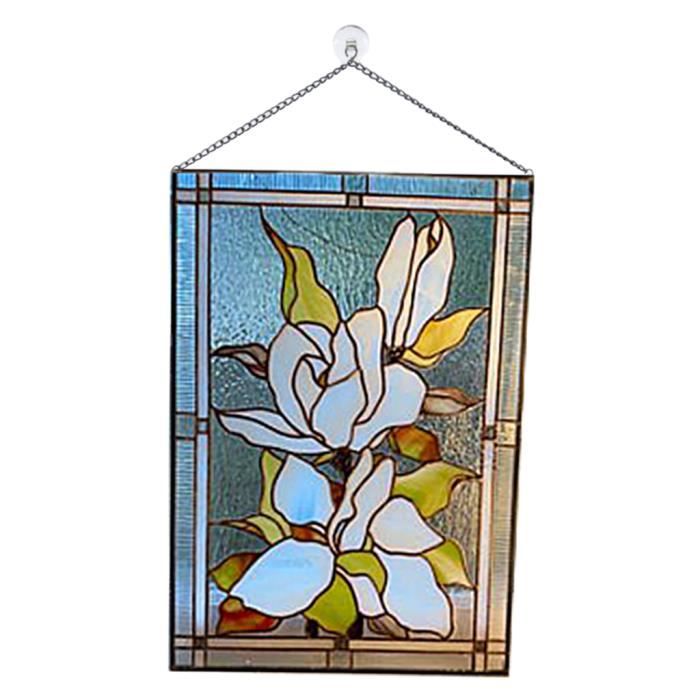 Panneau Vitrail Médaillon Chloe Multicolore - Suspension Décorative