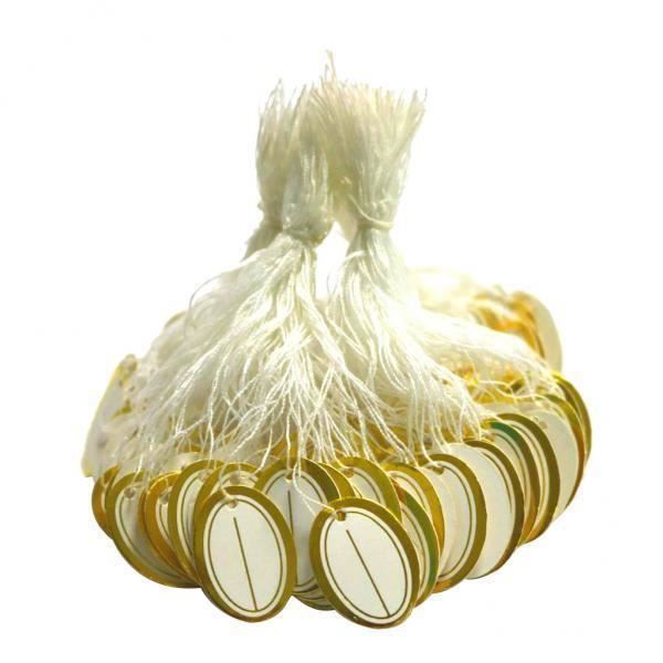 2x500pcs Détail Cravate sur Chaîne étiquette Bijoux Affichage Montre