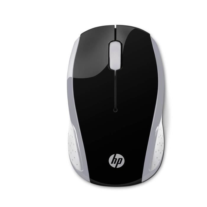 Souris sans fil HP 200 – Argent vif