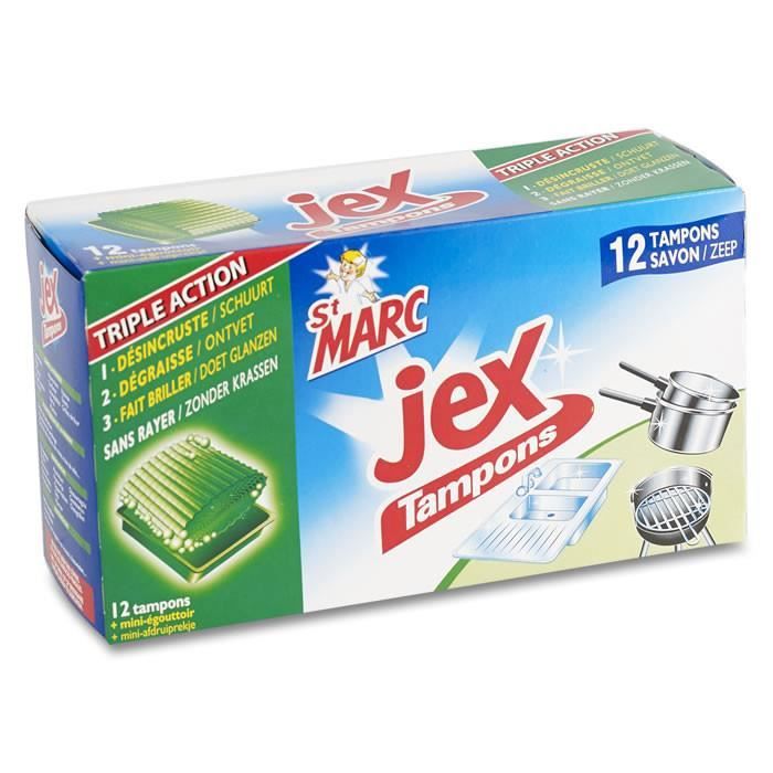 LOT DE 6 - JEX Triple action St Marc - 12 Tampons savon