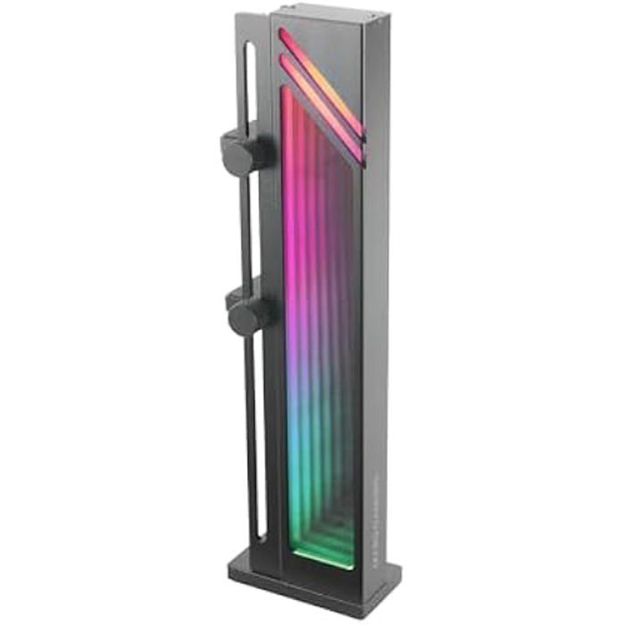 MARSGAMING Mars Gaming MCA-GCB Support de Carte Graphique ARGB Infinity Mirror Illumination ARGB Sync GPU Holder Base