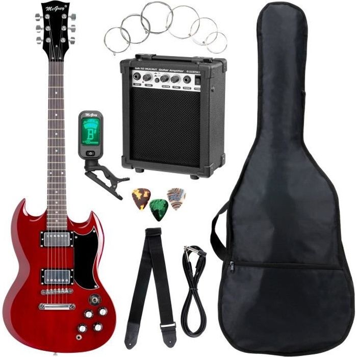Pack Guitare Électrique Noir McGrey Rockit : Le Kit Complet pour Débutants et Guitaristes Confirmés
