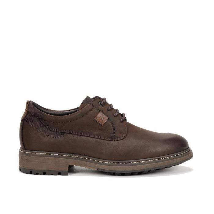 FLUCHOS Chaussures casual homme FLUCHOS F1589 en cuir marron - semelle TR stable et flexible