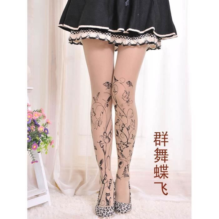 4 Paires Bas Haut De Cuisse Femme - Soie Nylon Élastique, Cosplay, Halloween, Fête - Multicolore