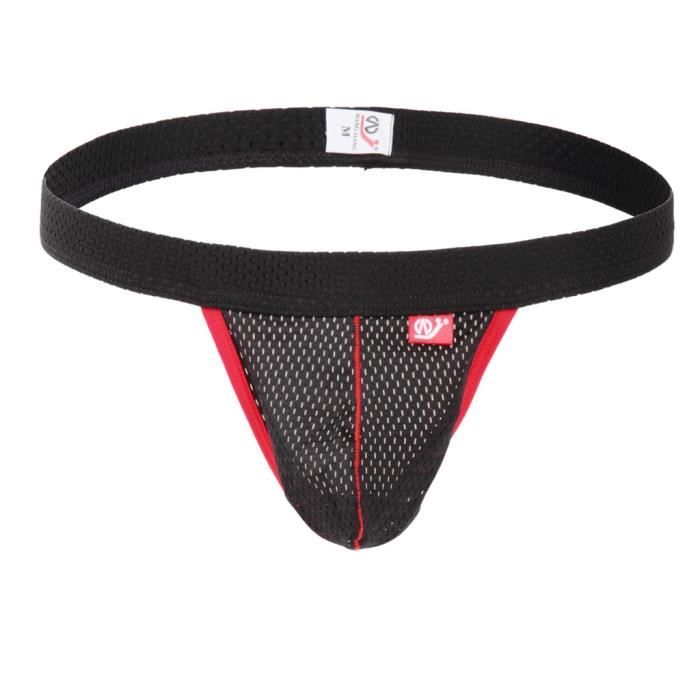 Sousvêtements en résille de mode sexy pour hommes, caleçons, slips en maille douce, string