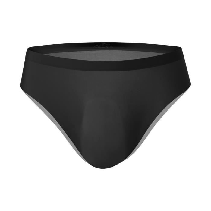 Slip Homme En Soie Glacée - Design Transparent Sans Couture, 68% Nylon, Neuf Avec étiquettes