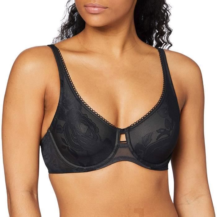 Triumph Femmes Rose Sauvage Sensation W01 Minimiseur Soutien-Gorge Noir 32F