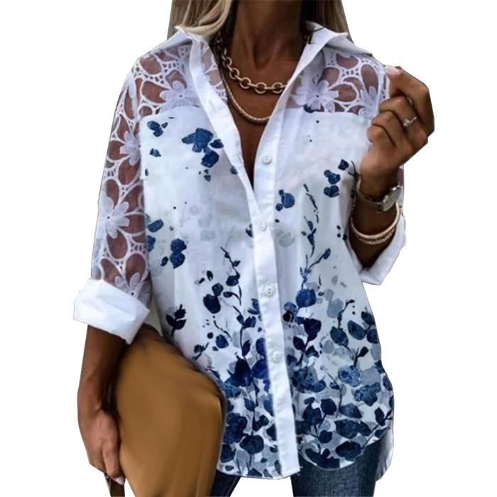 Chemisier Femme Hippie Rétro Style Indien - Manches Longues - Tunique Bohème - Neuf Avec Étiquettes