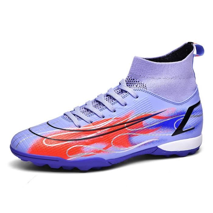 Crampon Chaussure De Foot Chaussures De Football BLBK - Crampons Pour Gazon Synthétique - Homme/Unisexe - Taille UK1-12 Crampon Foot Enfant
