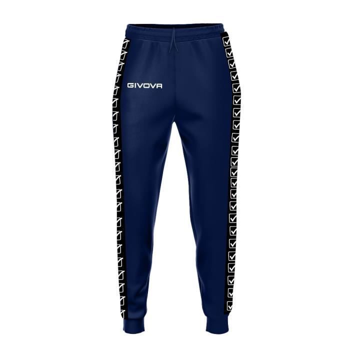 Survêtement de football Givova - Jogging à bande tricot navy blue - S - Homme - Indoor - Respirant