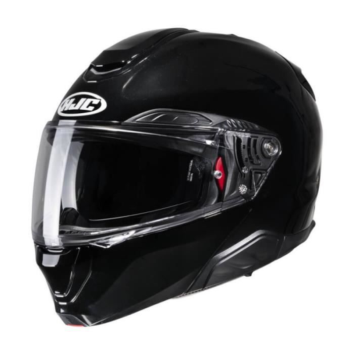 Casque Modulable Moto Transformable Visière Pare-Soleil Mat Noir Taille L