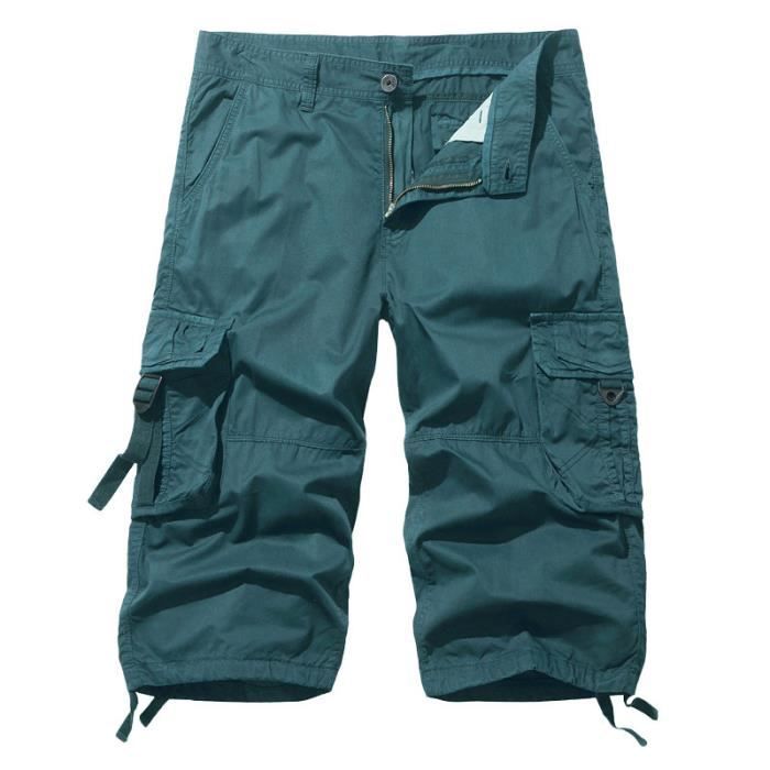Pantalon Court IKKS Taille 38 - Coton Noir Coupe Ample - Occasion Très Bon état 👖