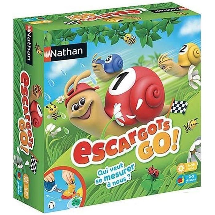 Jeu de Société enfant - NATHAN - Escargot Go! - Course - Enfant - 4 ans