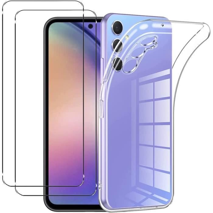 Coque Souple Transparente + 2 Films écran Verre Trempé 3D Pour OnePlus 8 - Protection Complète - Neuf