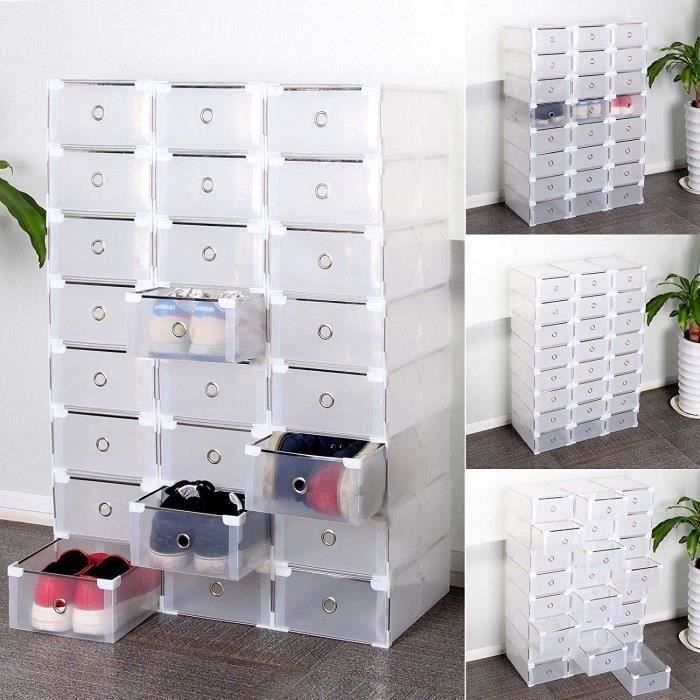 24 Cubes Tour De Rangement A Chaussures Modulable Diy Meuble