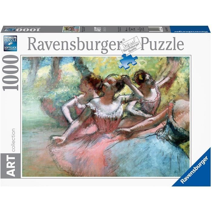ravensburger puzzle 1000 p art collection - quatre ballerines sur la scène / edgar degas