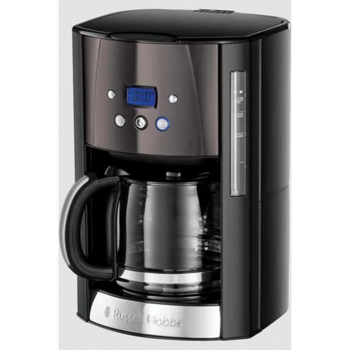 Cafetière filtre - RUSSELL HOBBS - MATTE BLACK 26160-56 - 18 L - 1000 Watts - Programmable