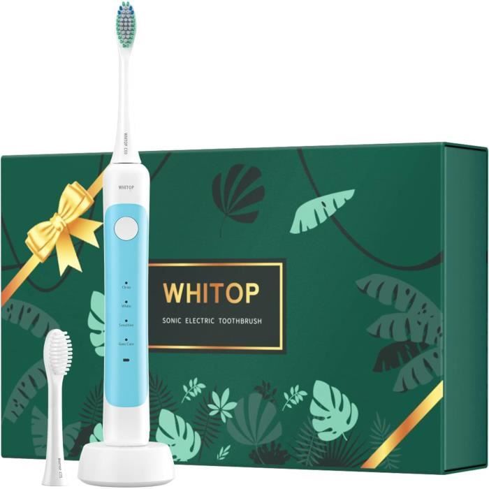 Brosse à Dents électrique Sonique Pour Adultes - Avec 2 Têtes De Rechange Offertes, Neuf Emballé
