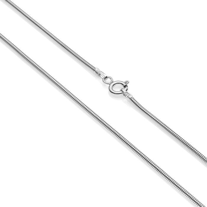 Collier Chaîne Serpent En Argent 925 - Longueur 60 Cm - 7,23 G - Occasion