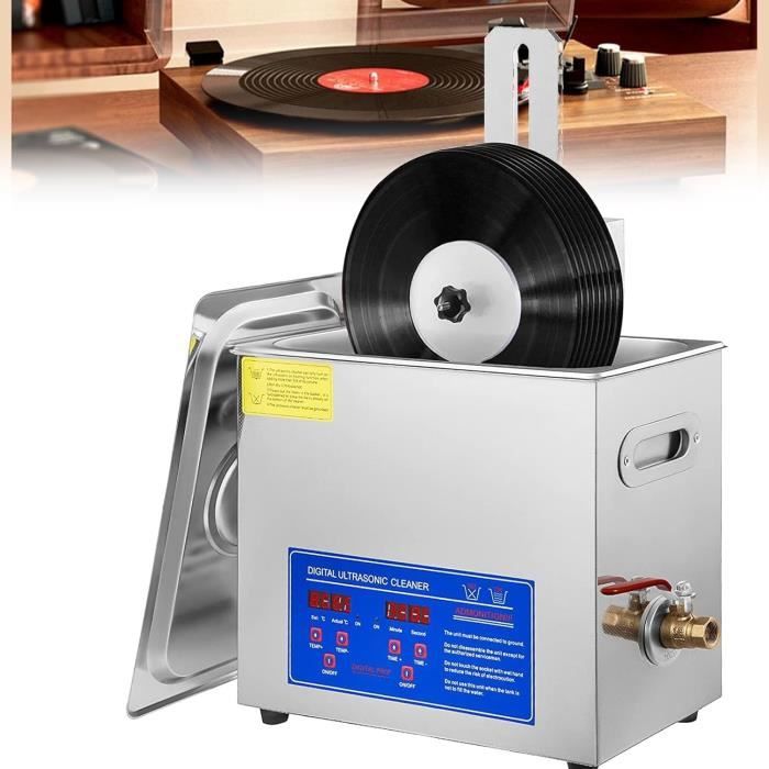 Nettoyeur à Ultrasons Pour Disques Vinyles - 6 L - Minuterie De 0 à 30