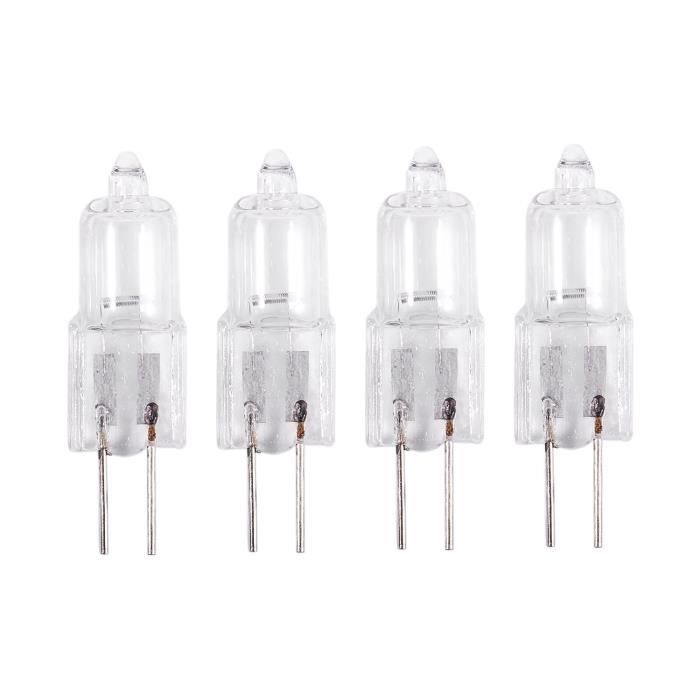 éclairage de rail Lot de 20 ampoules halogènes G4 20 W 12 V Blanc chaud feux de signalisation Pour éclairage de cuisinière Ampoule capsule transparente à 2 broches Ampoule à culot halogène éclairage de rail Lot de 20 ampoules halogènes G4 20 W 12 V Blanc chaud feux de signalisation Pour éclairage de cuisinière Ampoule capsule transparente à 2 broches Ampoule à culot halogène