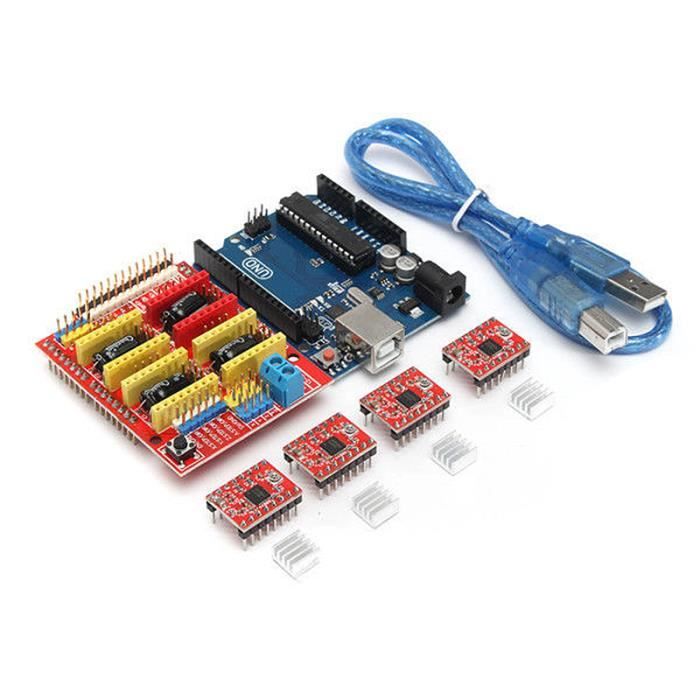 DEX Kit d'imprimante 3D Kit d'outils d'impression 3D avec pour carte Mega  2560 pour imprimante 3D RAMPS 1.4, 7092761612410 - Cdiscount Informatique