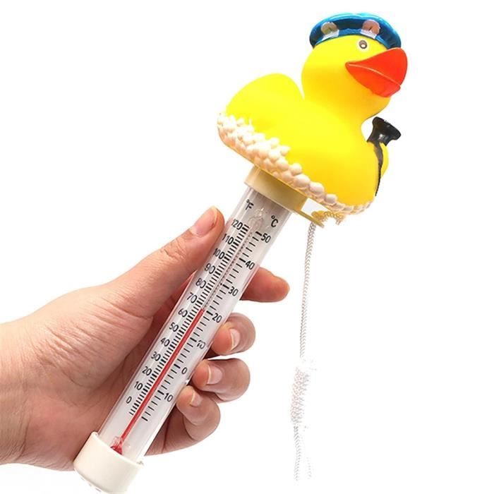 Thermomètre Piscine Solaire KingSom Avec Lumières LED - Thermomètre Flottant Facile à Lire Nuit