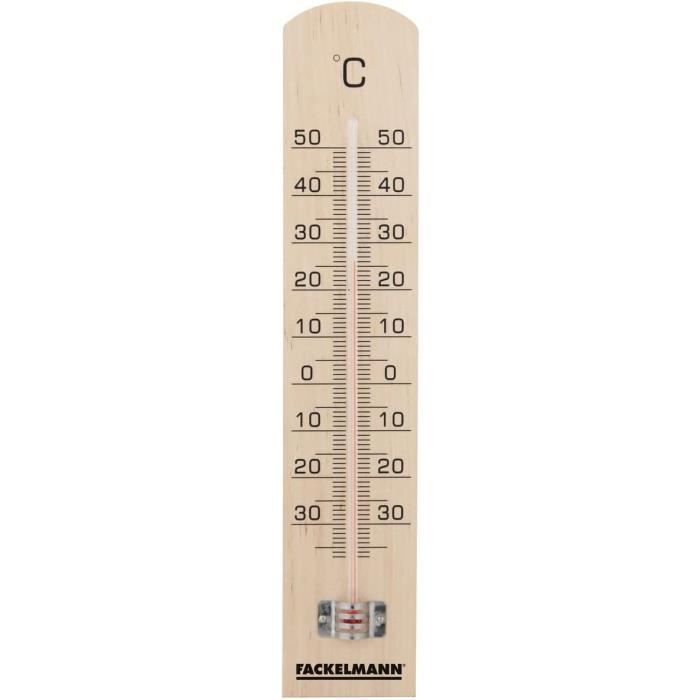 Thermomètre en bois - 22 cm - Cdiscount Jardin