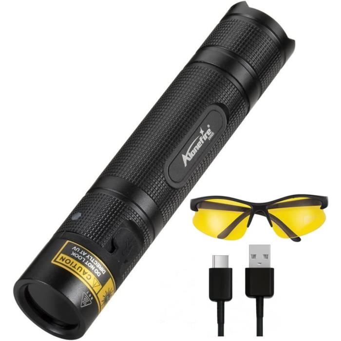 Lampe De Poche Alonefire SV003 10W Lampe Torche UV LED Puissante 365nm