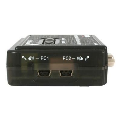 StarTech.com Kit commutateur KVM USB VGA à 2 ports avec audio et câbles - Switch écran clavier souris - Noir (SV211KUSB)
