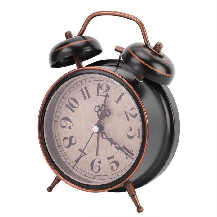 REVEIL A REMONTER ,12CM-B--Montre mécanique en fer à cheval, rétro, nostalgique, mouvement en REVEIL A REMONTER ,12CM-B--Montre mécanique en fer à cheval, rétro, nostalgique, mouvement en