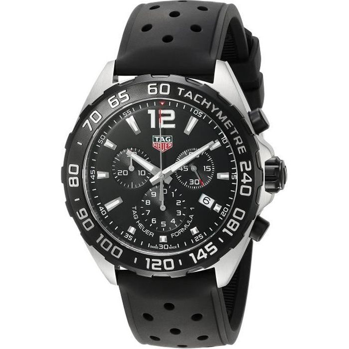 Bracelet caoutchouc sales tag heuer