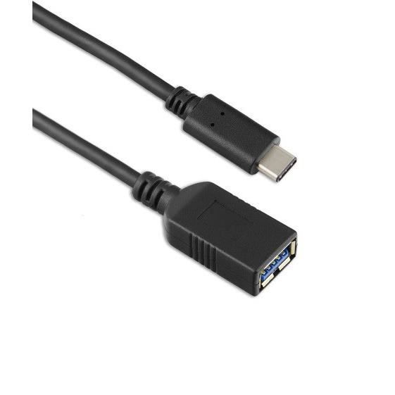 TARGUS Adaptateur USB-C vers USB-A(f) 3.1 - 1ere génération 5Gbps - Câble 15cm 3A - Noir