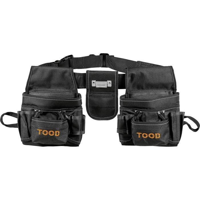 Toolpack ceinture porte-outils à poche double pro capital marron