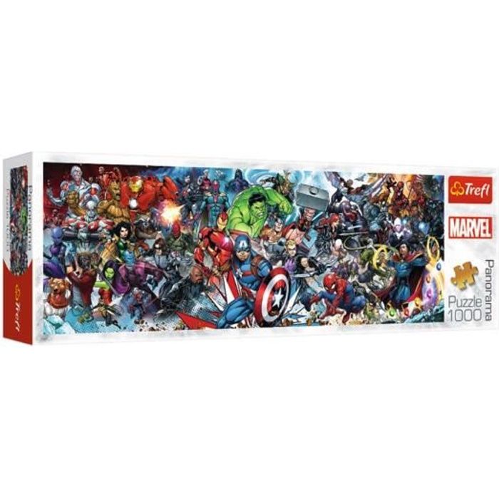 Puzzle 1000 pièces Héros Marvel - TREFL - Dessins animés et BD - A partir de 12 ans