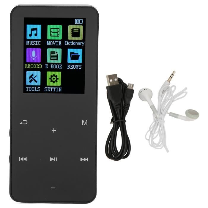 96Go Mp3 Bluetooth 5.3 Avec Haut-Parleur , 2.4 Grand Écran Lecteur