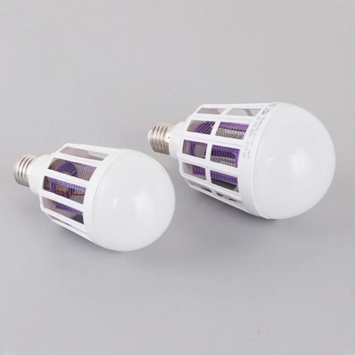 Ampoule De Rechange 18W Pour Lampe Anti-Moustiques - Double Tube En H - Attire Et Tue Les Insectes
