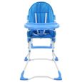 9924GENIAL® Chaise haute pour bébé évolutive Ergonomique ,Siège Rehausseur Pour Enfant, Bleu et blanc-1