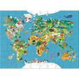 Puzzle Carte du monde - HABA - 100 pièces - Pour enfants de 6 ans et plus-1