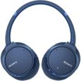 SONY WHCH700NL Casque Audio Bluetooth réduction de bruit - Autonomie 35h - Possibilité d’écoute filaire - Bleu-1