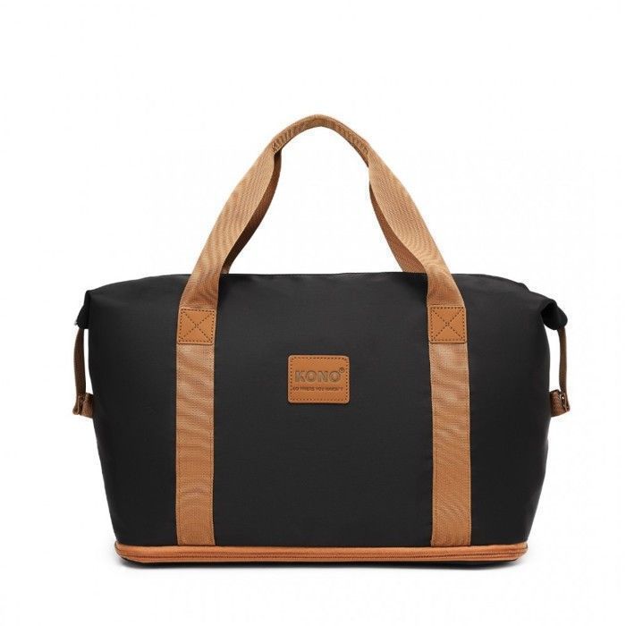 Sac De Sport Week-end En Cuir Véritable - Grand Modèle Marron, Style Vintage, Fait Main