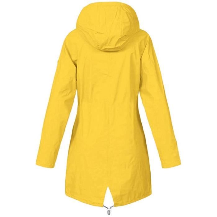 Veste de pluie jaune femme deals