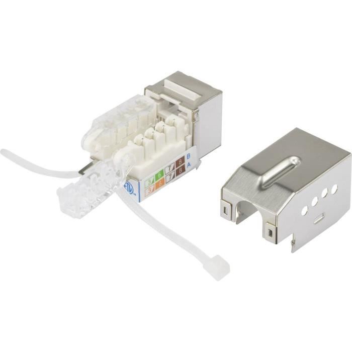 Serdes Rj45 Module Module RJ45 encastrable Keystone CAT 6A avec verrouillage ...