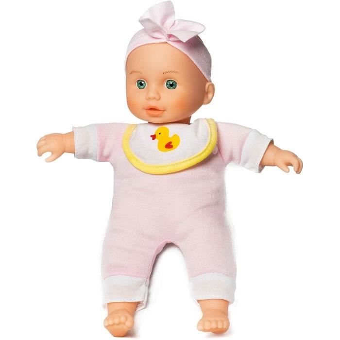 Poupée bébé douce pour fille très mignonne et petite - À partir de 1 à 2  ans (rose avec bandeau).422