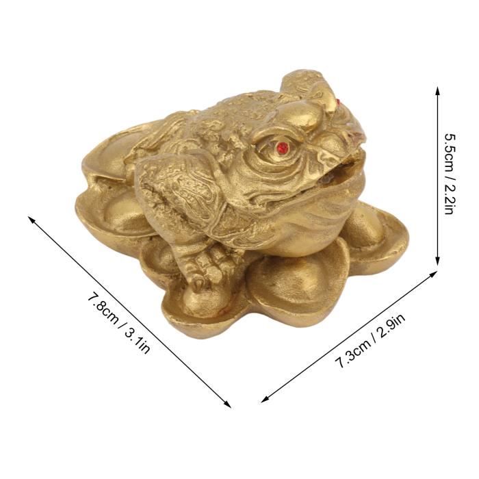 Grenouille porte-bonheur, accessoire décoratif, crapaud doré Feng Shui, pièce de richesse, décoration crapaud (6,5 x 6 x 5 cm) | Leroy Merlin Grenouille porte-bonheur, accessoire décoratif, crapaud doré Feng Shui, pièce de richesse, décoration crapaud (6,5 x 6 x 5 cm) | Leroy Merlin