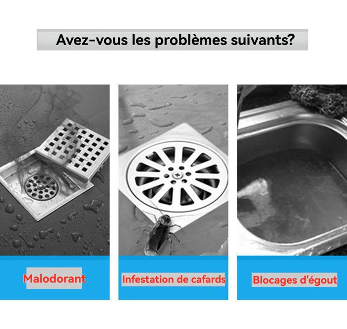 2 Bouchons De Douche Anti-Odeur En Silicone - Protection Étanche Pour Évier, Baignoire Et Canalisations (Gris) - 3