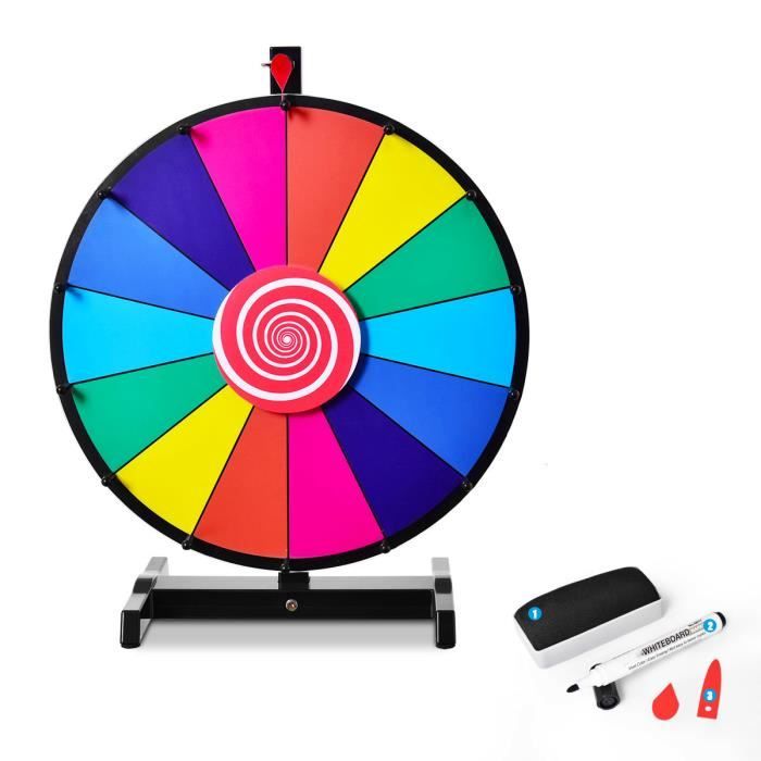 DREAMADE 12 Pouces Roue de Fortune 30CM avec 10 Emplacements, Rou