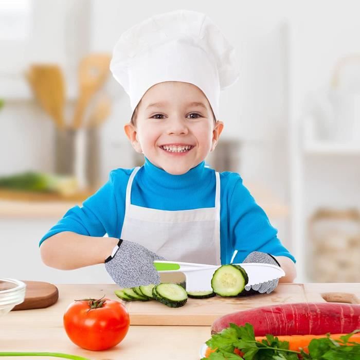 Couteau Cuisine Enfant 9 Pièces, Chef Club Kids, Ensemble De Couteau Enfant  Comprenant Un Couteau En Bois Pour Enfants, Cou[x1049] - Cdiscount Maison