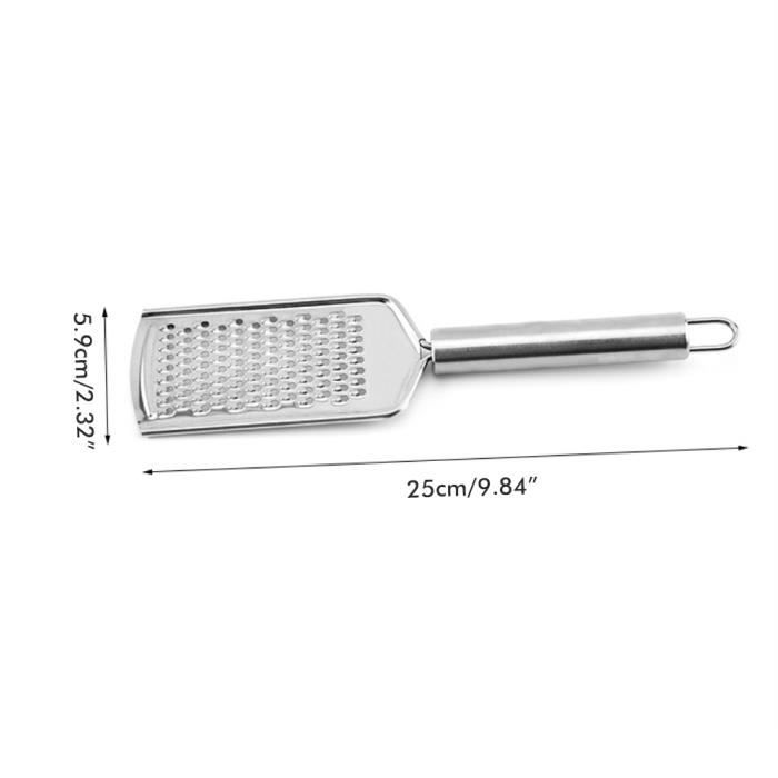 Râpe Conique En Acier Inoxydable Avec Manche En Bois - 3 Grilles (Fin, Moyen, Grossier) Pour Fromage, Légumes