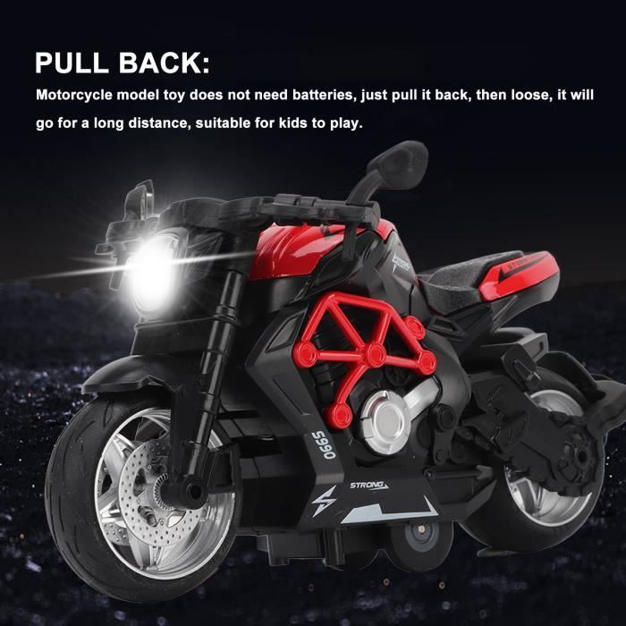 Fuwraixis Moto Catapulte Alliage 3-en-1 - Jouet Éducatif Avec Lumières Et Sons - Modèle De Course Pour Enfants 4-12 Ans - Cadeau Garçon